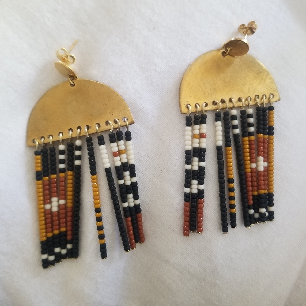 Handmade beaded earrings